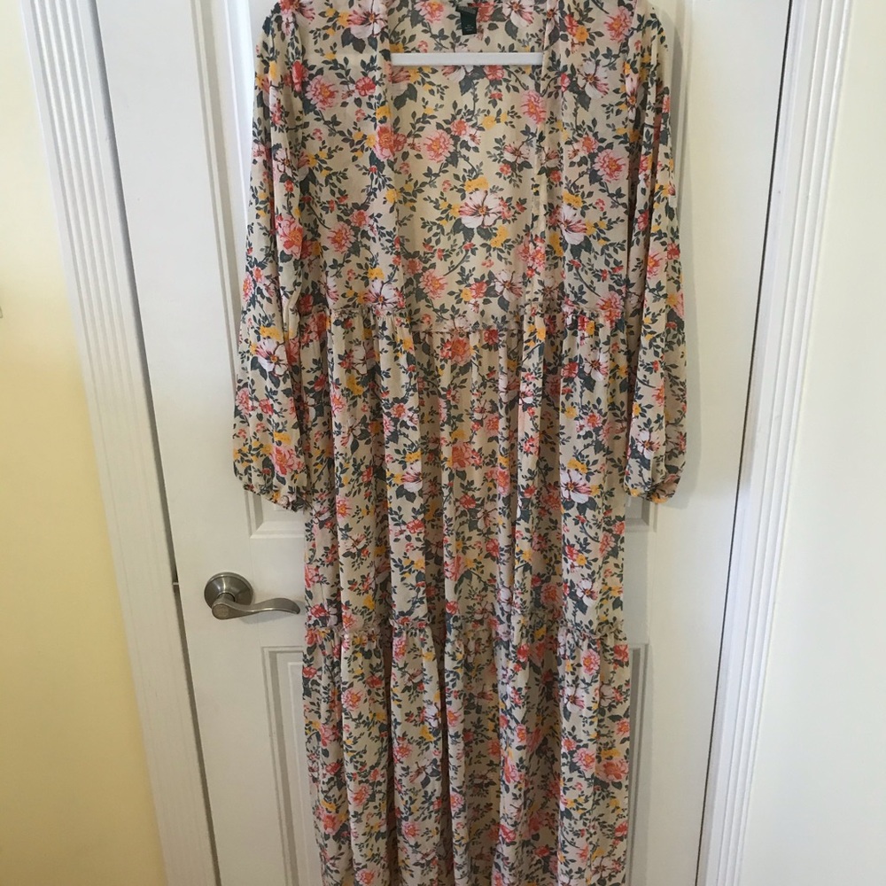 Wild Fable floral duster kimono